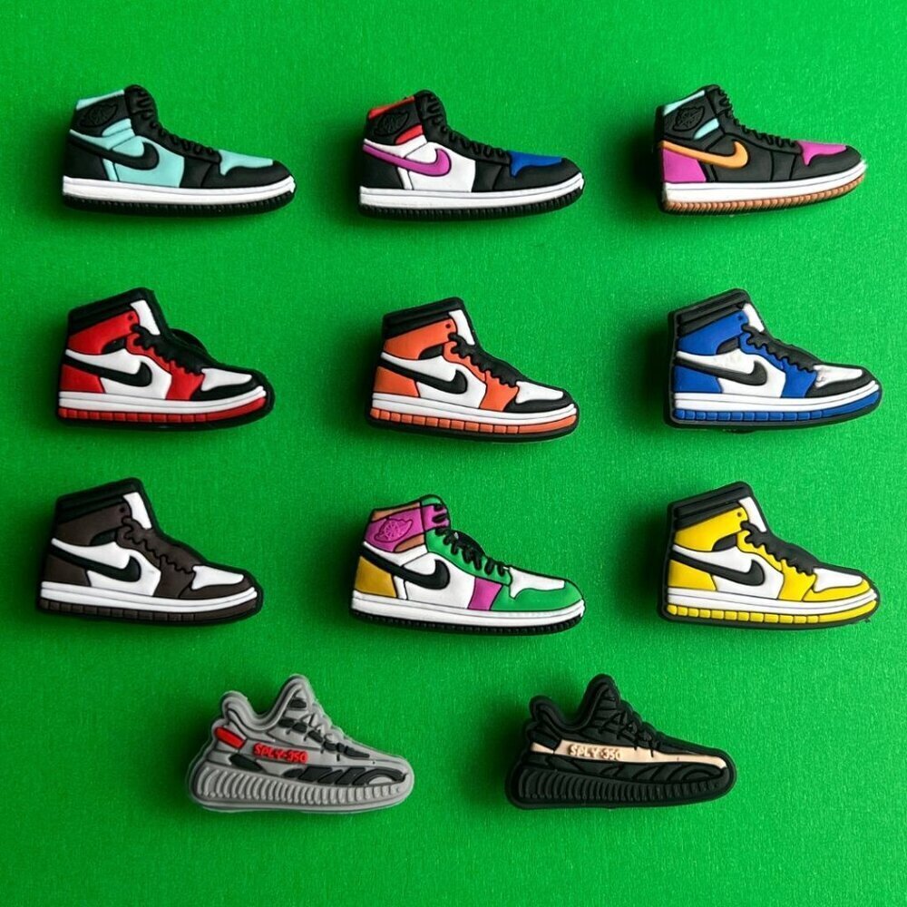 Nike Crocs Shoe Charms Set of 11 - jibbitz Charms